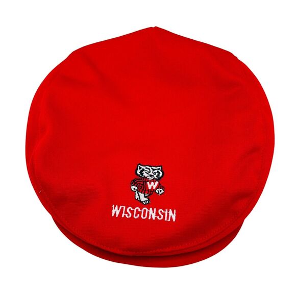 Vintage Collegiate Pacific Wisconsin Badgers Flat Cap Hat Sz Large - Picture 3 of 7